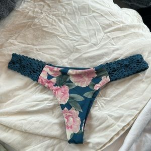 FRANKIES BIKINIS - Tanner Bottom in Pink Peony